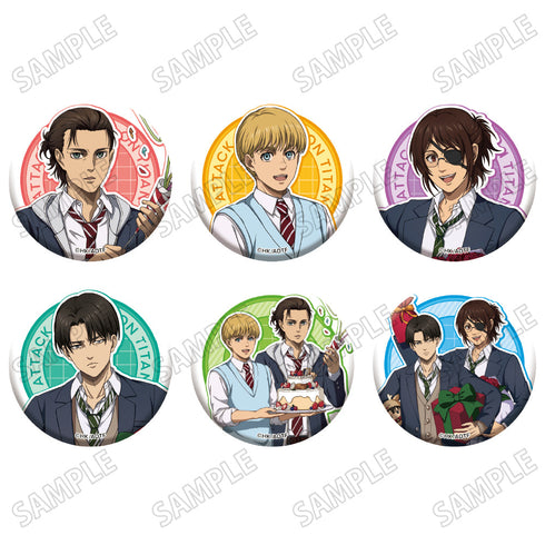 『進撃の巨人The Final Season』描き下ろし缶バッジコレクション【学生服ver.】【BOX】